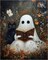 Ghost Paint by Numbers Kit for Adults Beginners, Ghost Paint by Numbers, Adult Paint by Number Kits for Gifts and Home Wall Decor 16x20 Inch